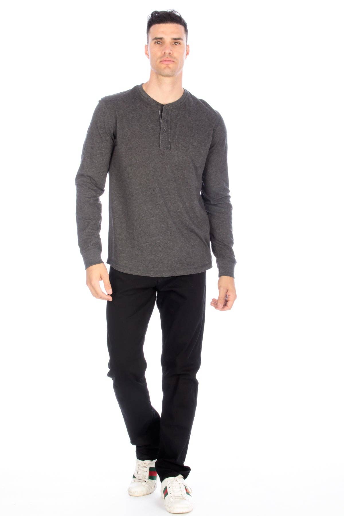 Hawk's Bay Long Sleeve Henley T-Shirt