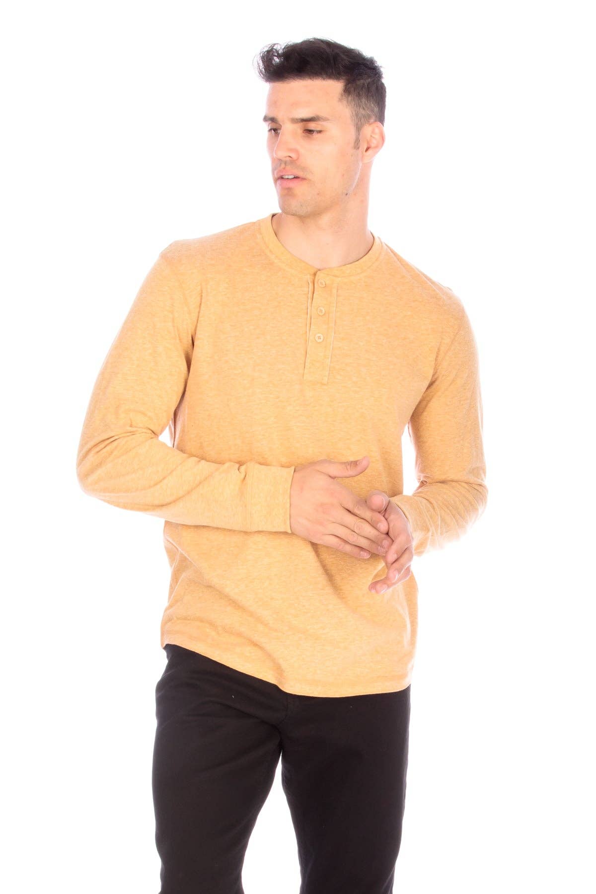Hawk's Bay Long Sleeve Henley T-Shirt