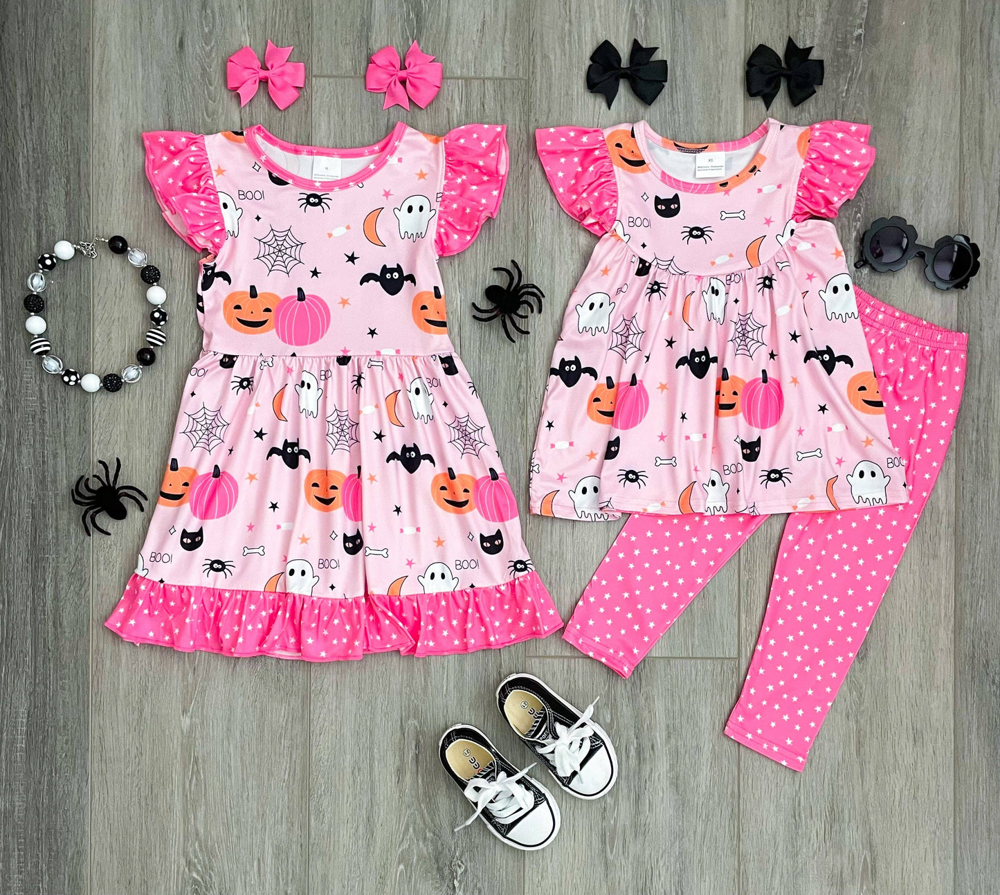 Pink "Trick or Treat" Boutique DRESS