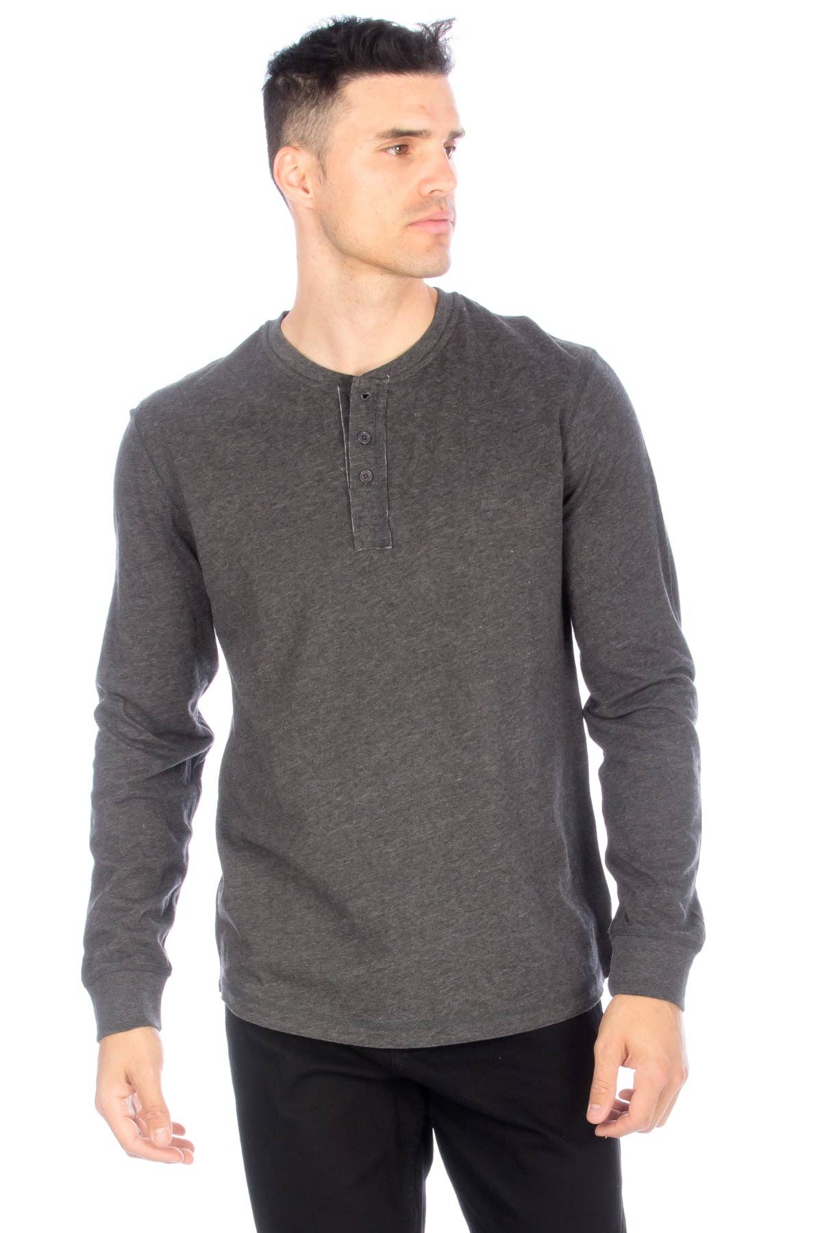 Hawk's Bay Long Sleeve Henley T-Shirt