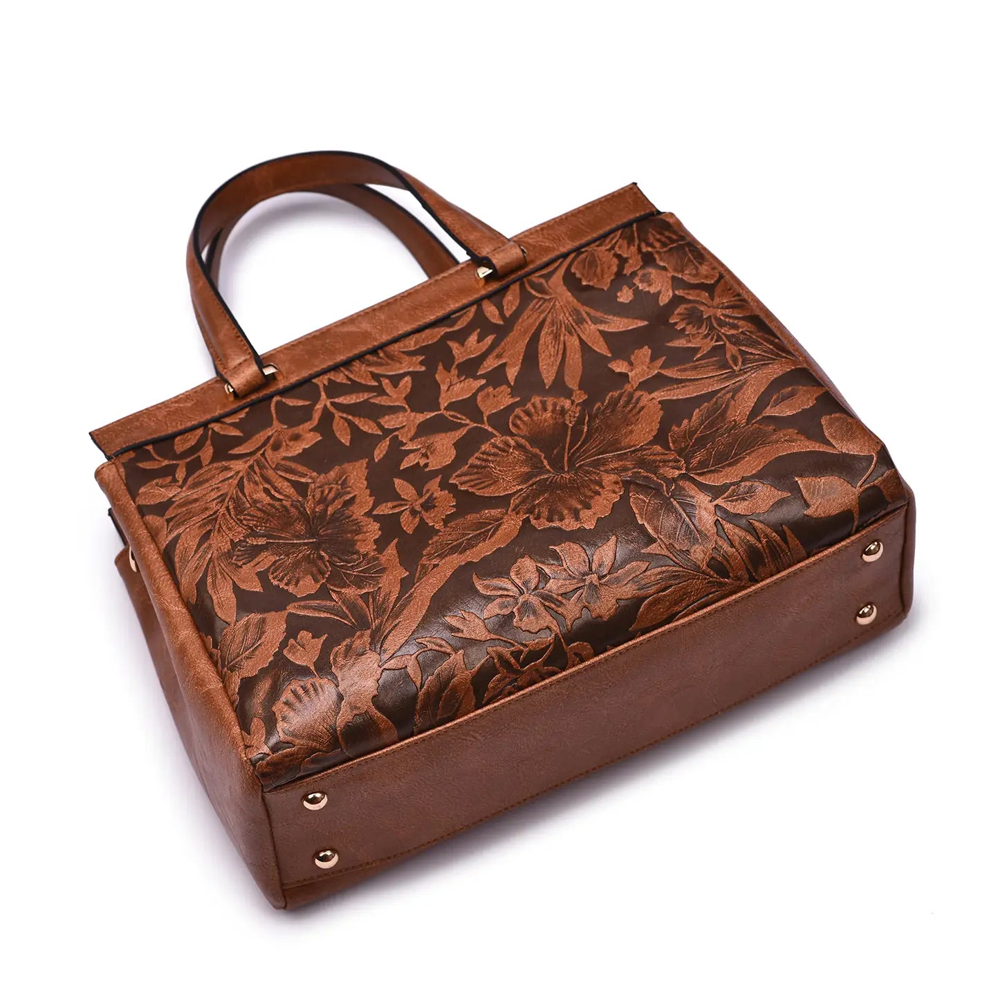 Salome 3D Embossed Floral Satchel
