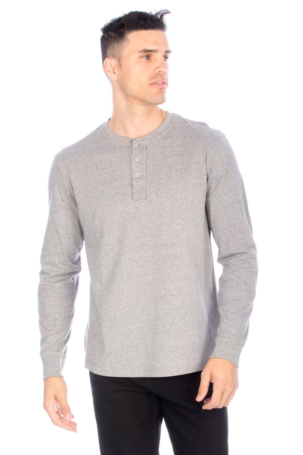 Hawk's Bay Long Sleeve Henley T-Shirt
