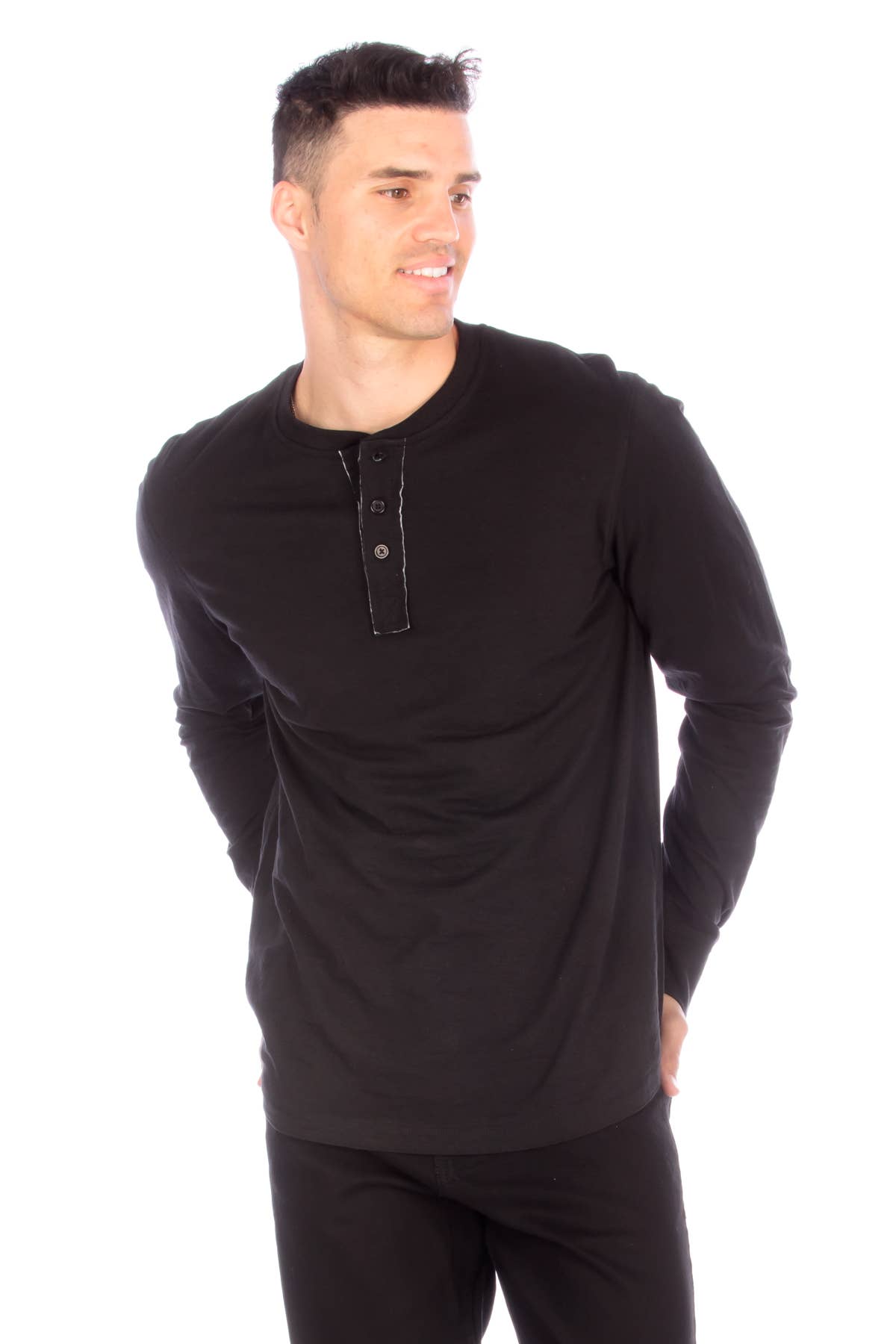 Hawk's Bay Long Sleeve Henley T-Shirt
