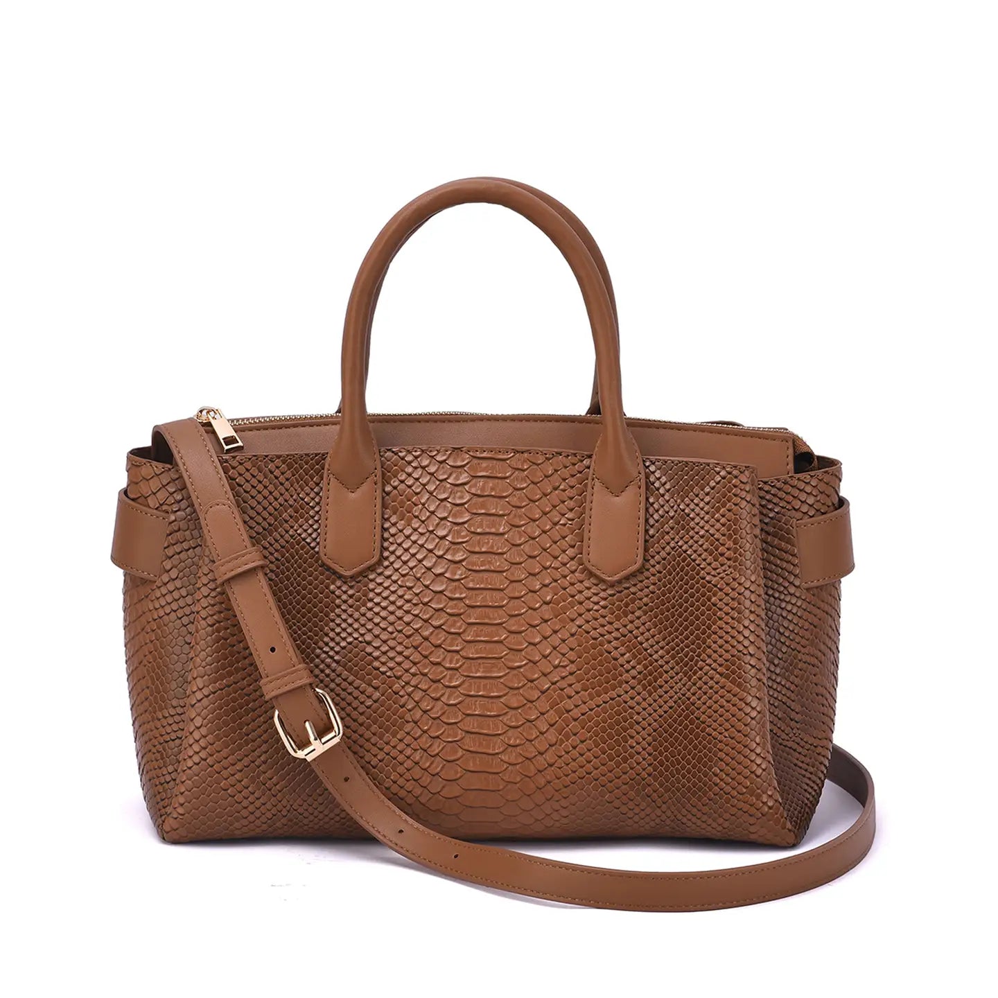 Embossed Satchel