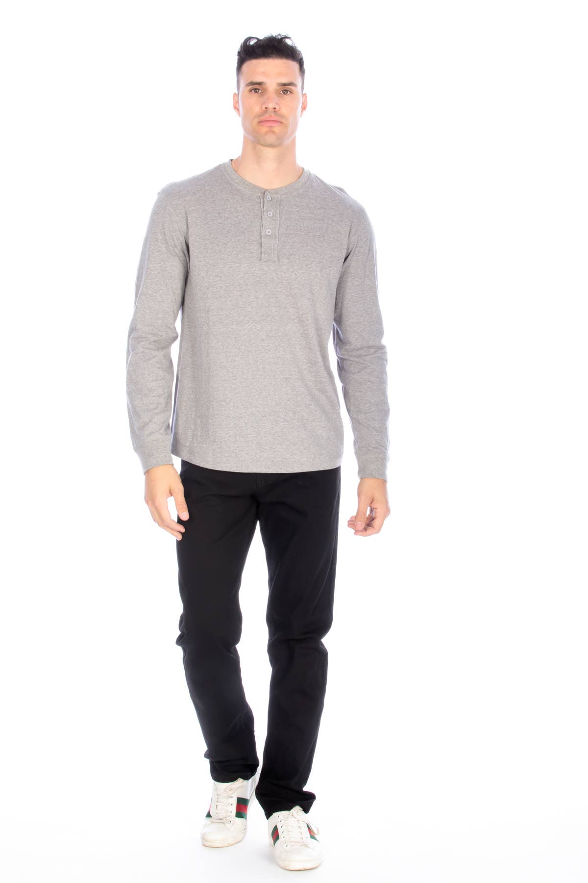 Hawk's Bay Long Sleeve Henley T-Shirt