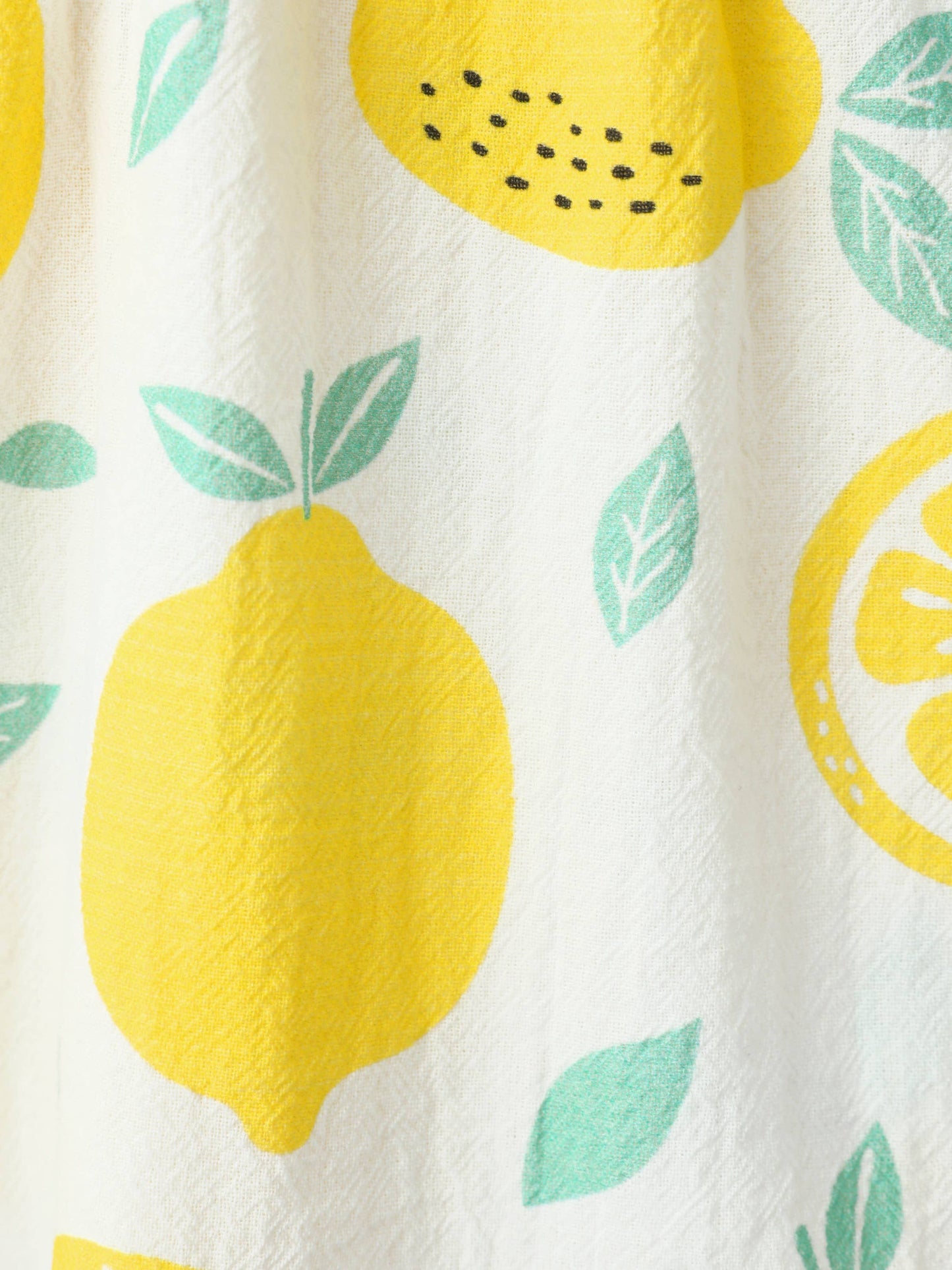1pc Baby Girl Plaid&Lemon&Fruit Sweet Dress