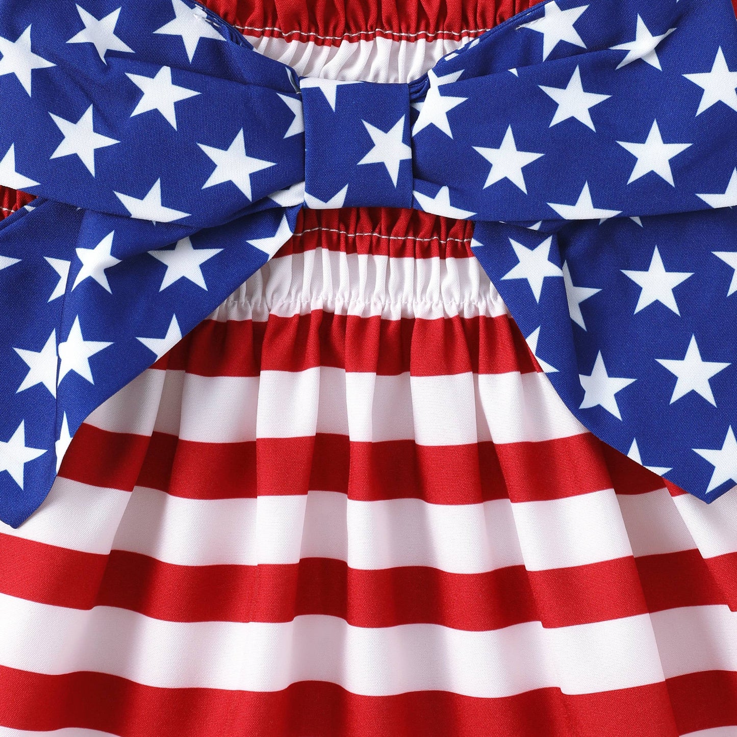 Baby Girl Independence Day Striped Cami Dress