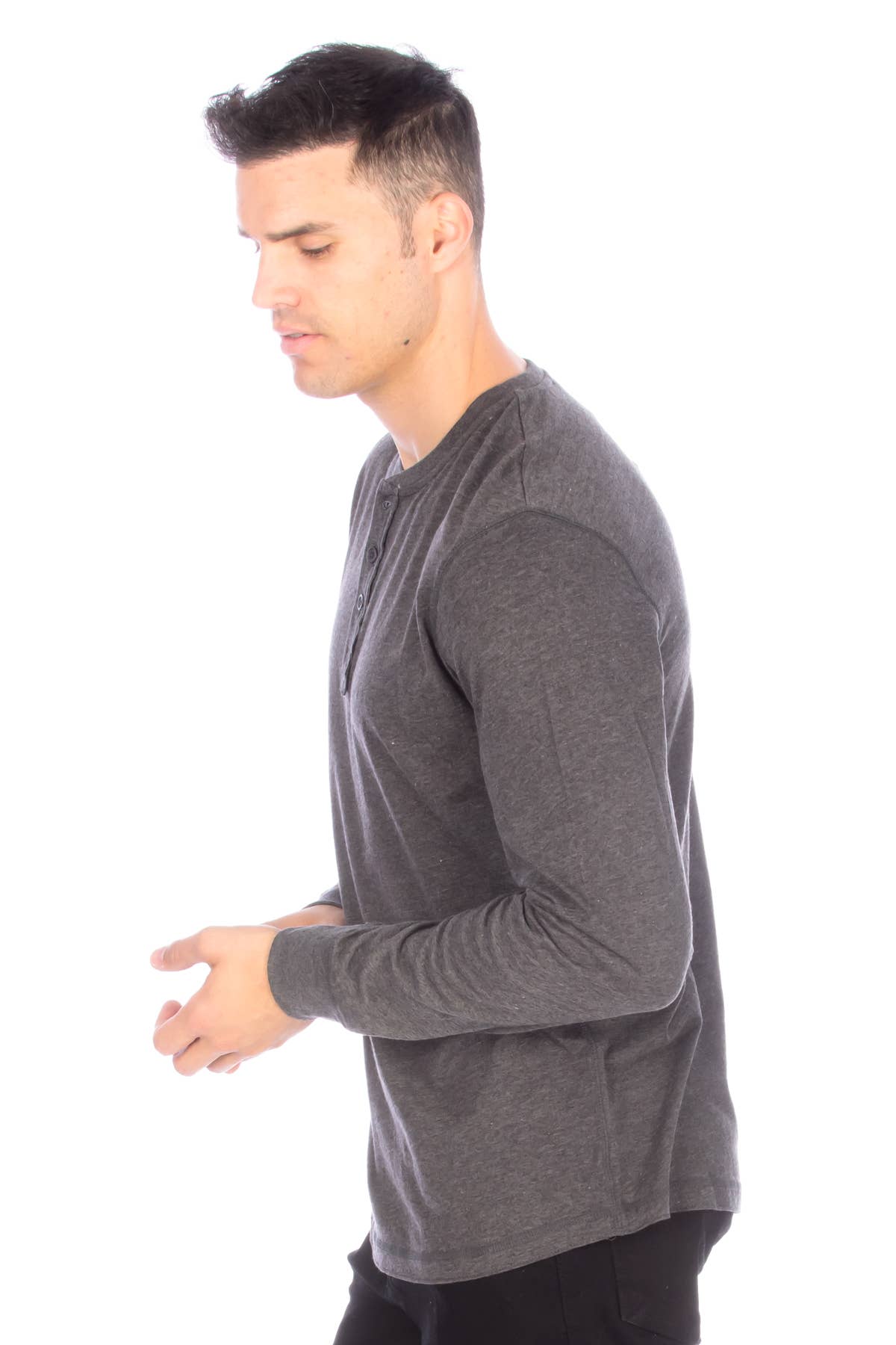 Hawk's Bay Long Sleeve Henley T-Shirt