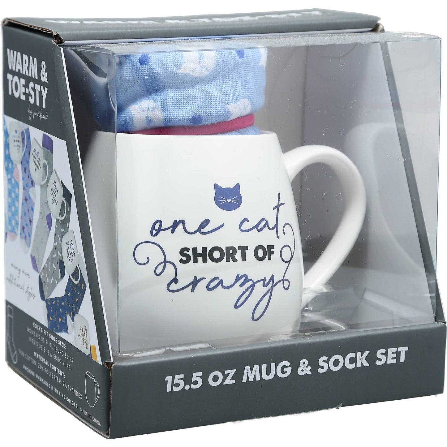 Cat - 15.5 oz Mug and Sock Set