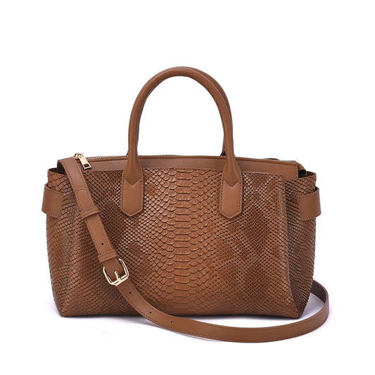 Embossed Satchel