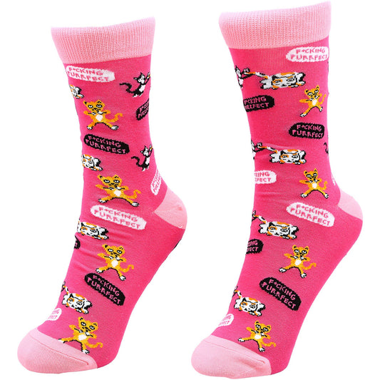 Crazy Cat Lady - M/L Unisex Cotton Blend Sock