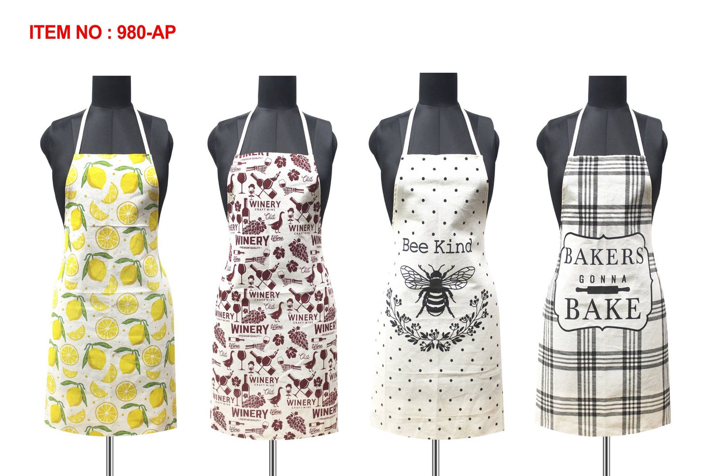 All Seasons Printed Aprons Khaki Canvas